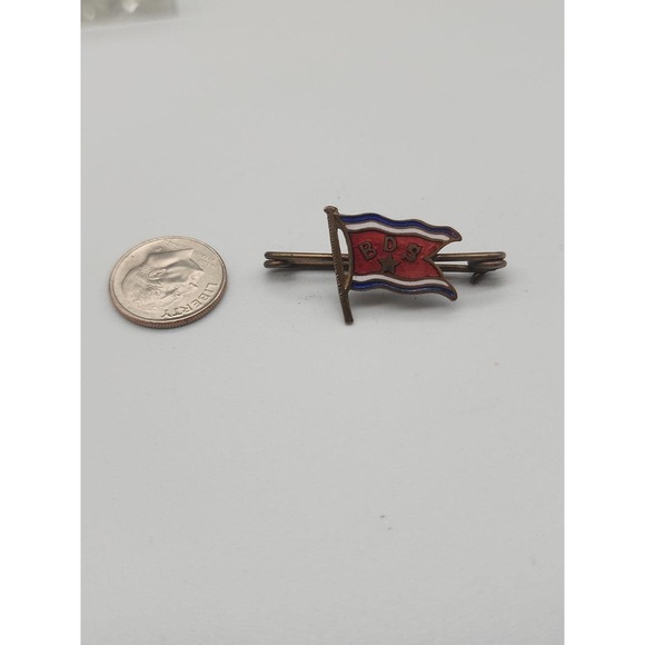 Other - Bergen Steamship Company BDS Norwegian Shipping Line 1920s pin badge